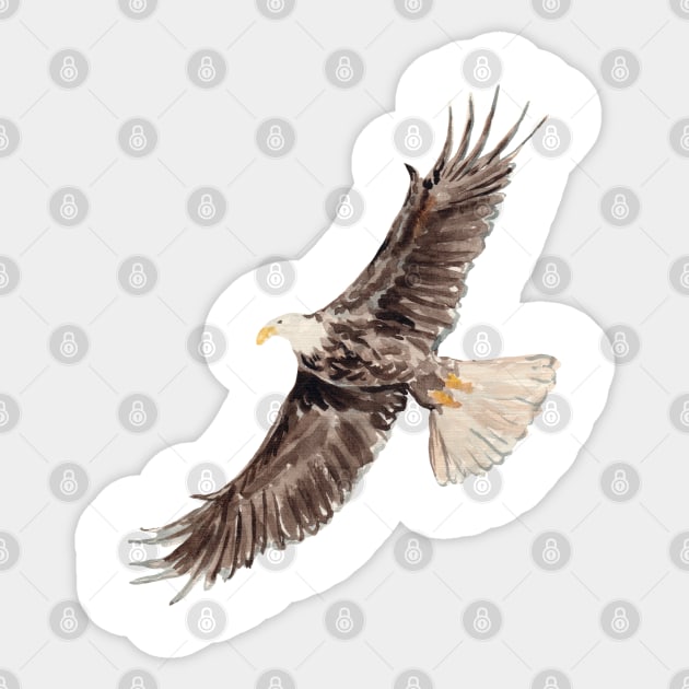 Eagle – king of the skies Sticker by Elena Ehrenberg